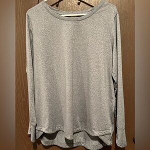 Grey long sleeve active top